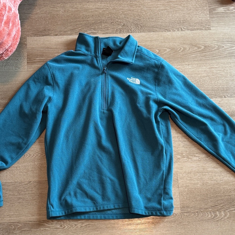 The North Face Teal Quarter-Zip Fleece